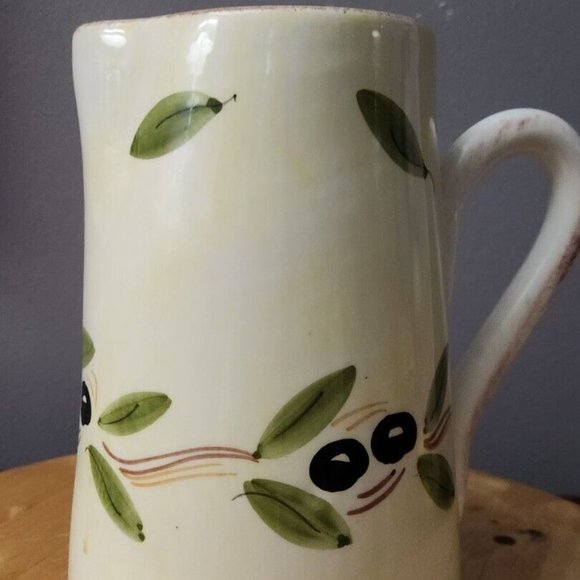 Beautiful Hand Made/Hand Painted Pitcher Made in Italy 20 inch tall - Picture 11 of 13